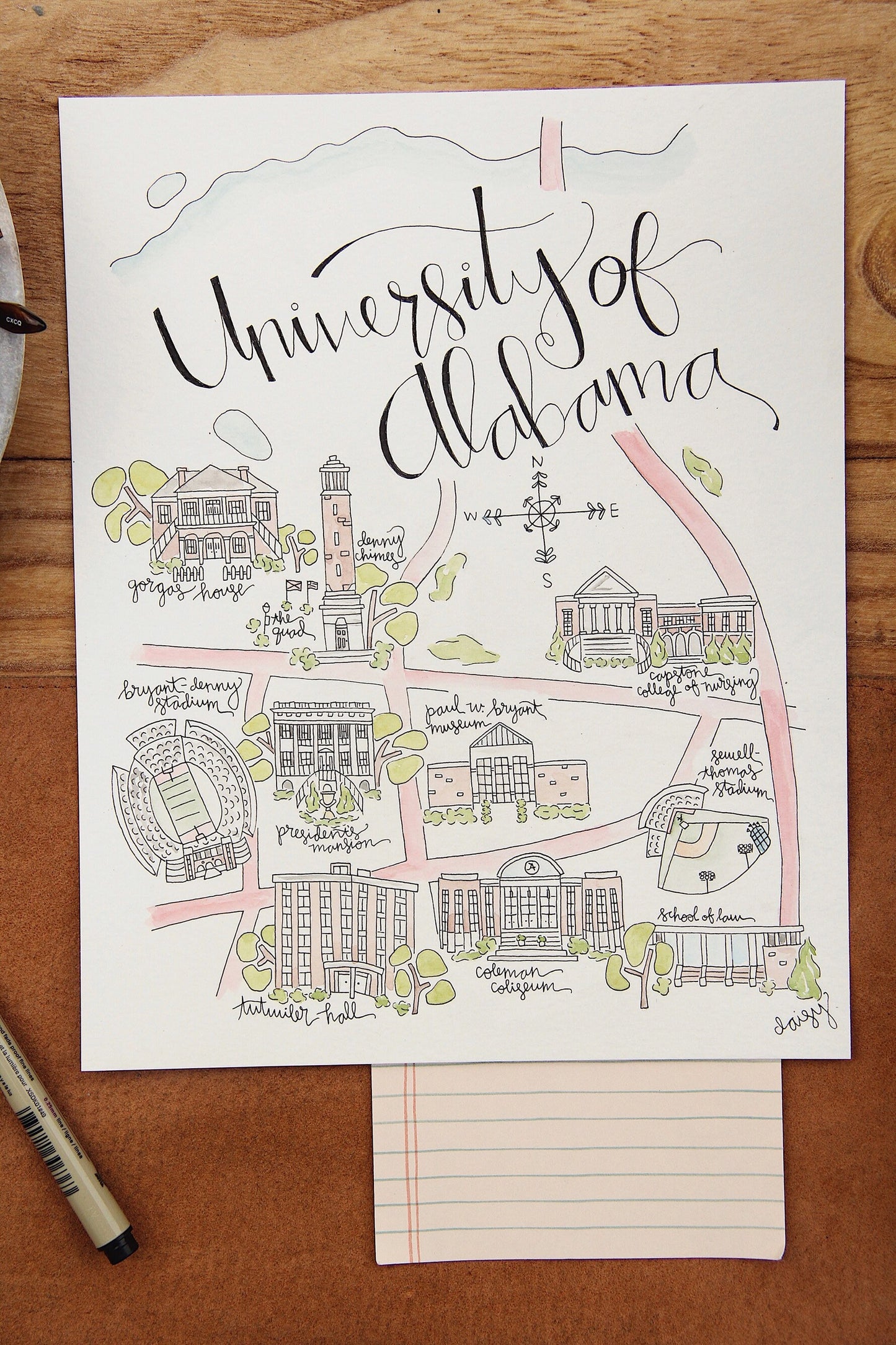 University of Alabama Art Print