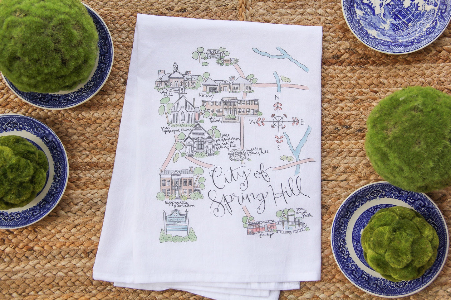 City of Spring Hill, Tennessee Tea Towel