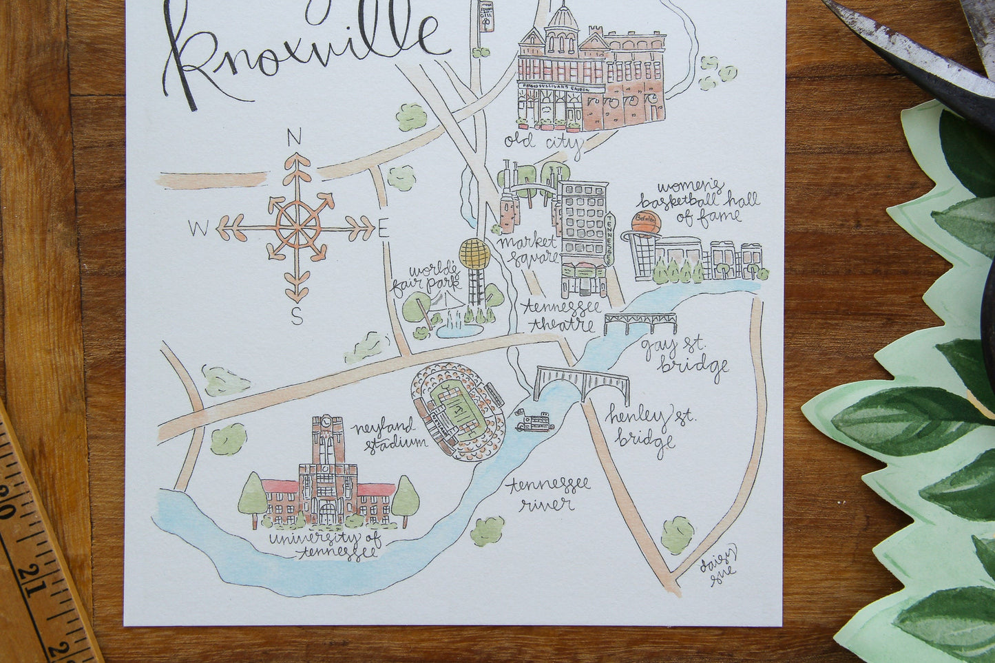 City of Knoxville, Tennessee Art Print
