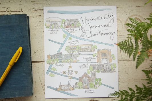 University of Tennessee at Chattanooga Art Print