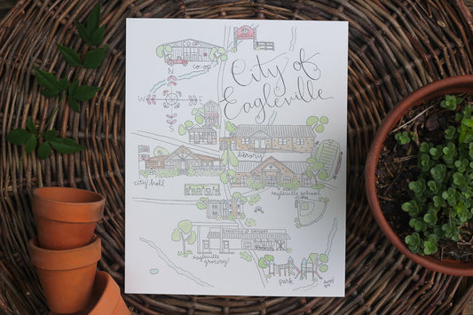 City of Eagleville, Tennessee Art Print