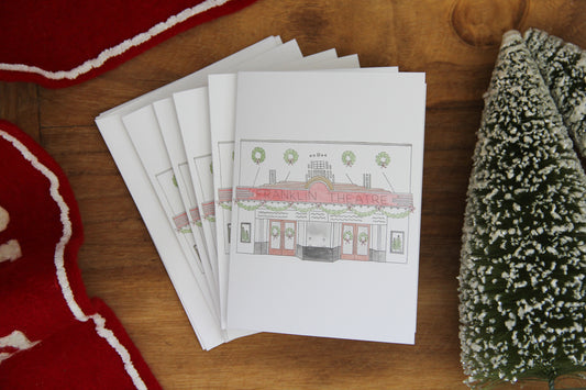Christmas Franklin Theatre Note Cards Set