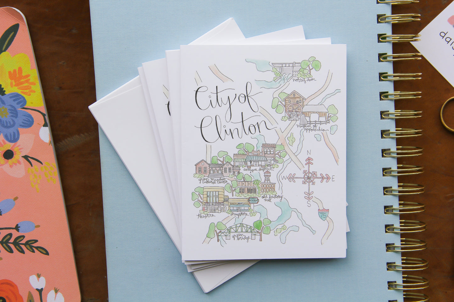 City of Clinton, Tennessee Note Card Set
