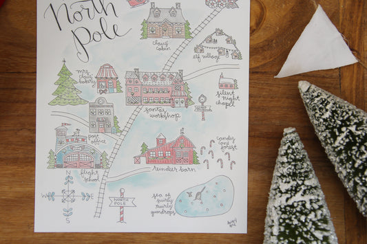 The North Pole Art Print