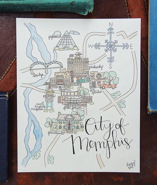 City of Memphis, Tennessee Art Print