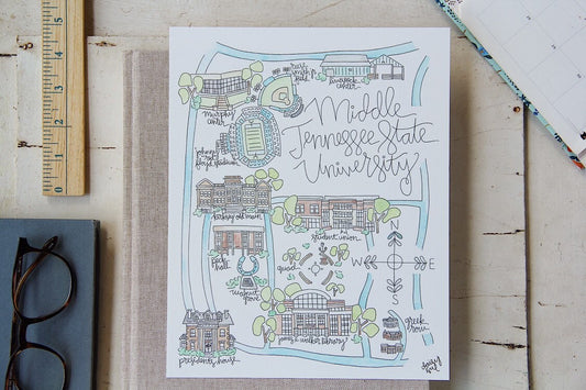 Middle Tennessee State University Art Print