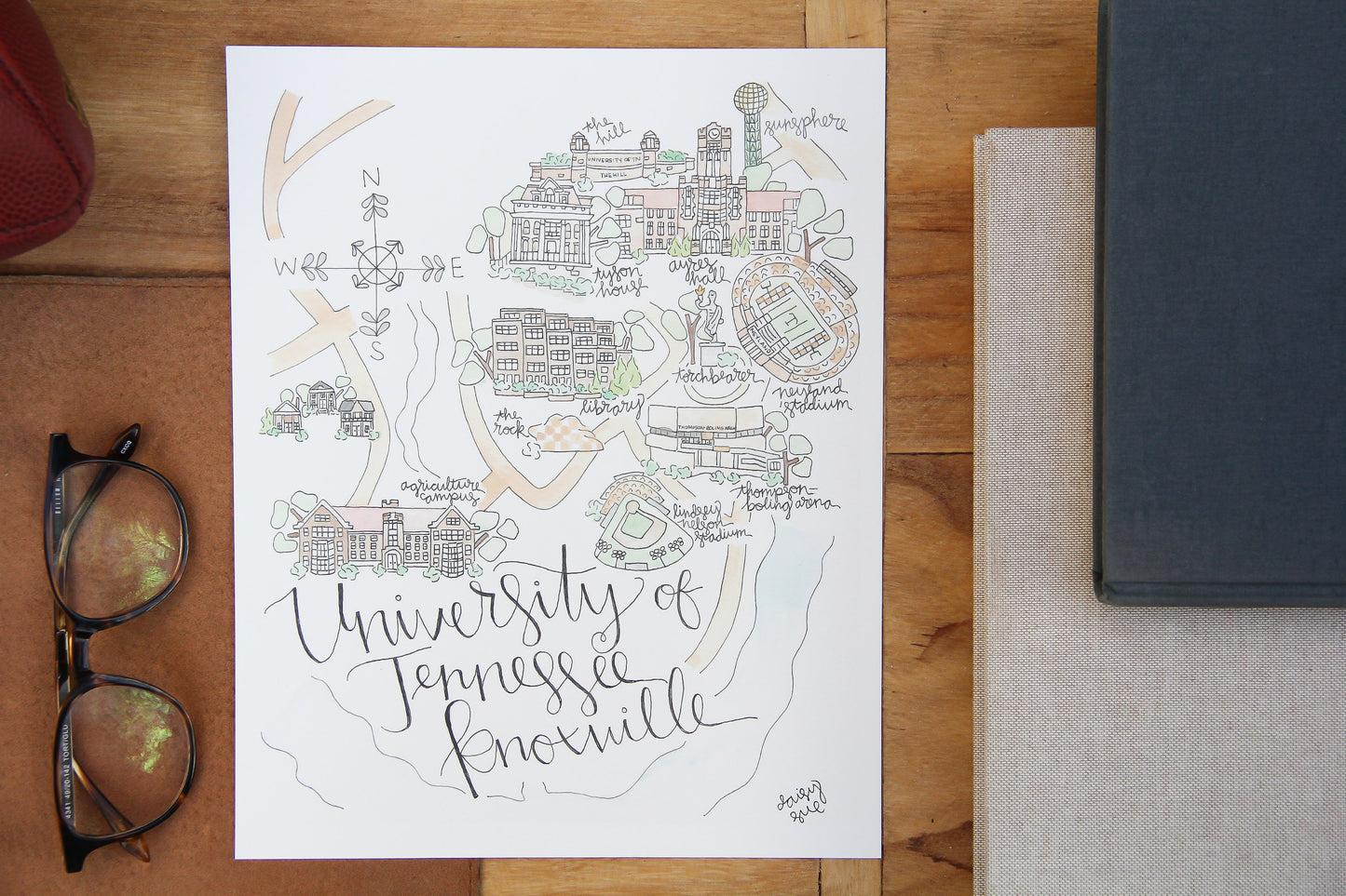 University of Tennessee Knoxville Art Print