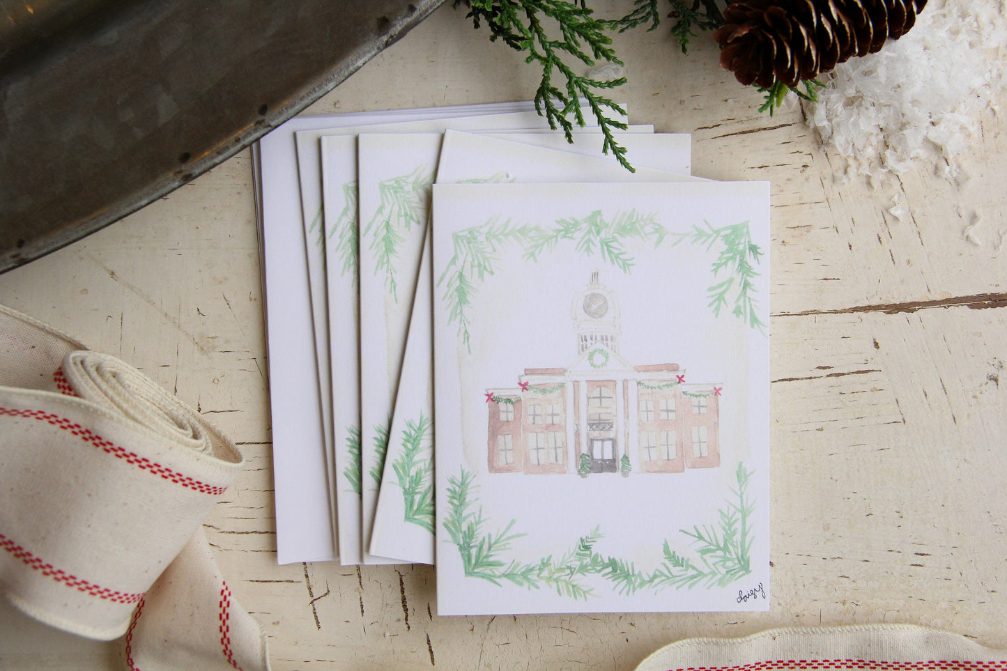 Murfreesboro Christmas Courthouse Note Cards Set