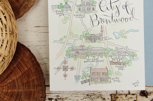 City of Brentwood, Tennessee Art Print