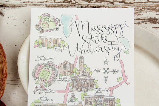 Mississippi State University Art Print