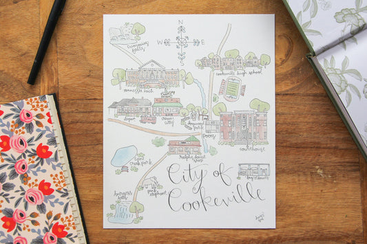 City of Cookeville, Tennessee Art Print
